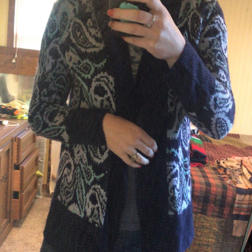 Paisley Sweater Cardigan